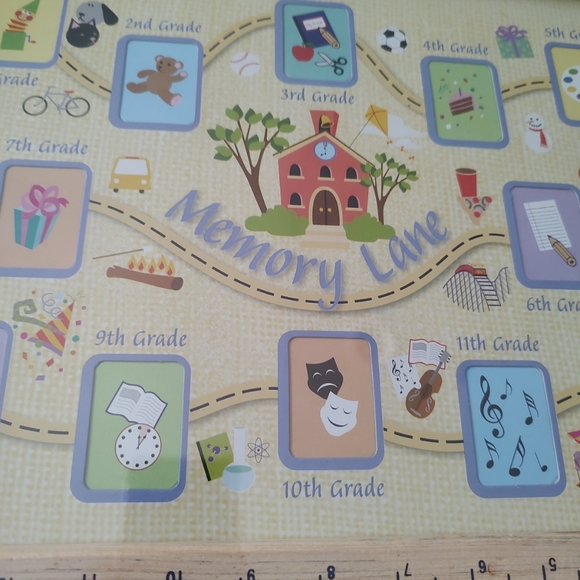 Display children's school pictures with this beautiful Memory Lane School frame - Picture 12 of 12